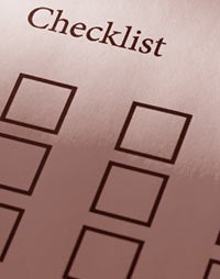 Checklist for Eternity