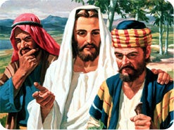 15. Hva hendte når Jesus forklarte Skriften for de to bedrøvede disiplene på veien til Emmaus?