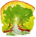 Heaven's fantastic tree of life brings unending life and youth to all who eat of it.