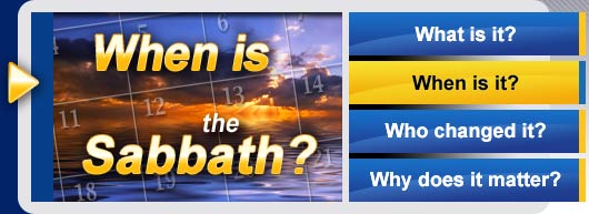 Which day of the week is the Sabbath?