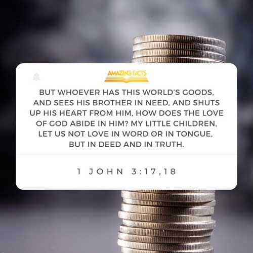 1 John 3:17-18