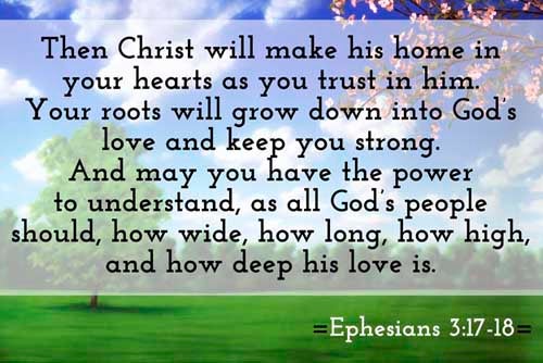 Ephesians 3:17-18