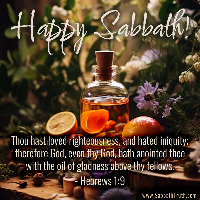Thou hast loved righteousness, and hated iniquity; therefore God, even thy God, hath anointed thee with the oil of gladness above thy fellows. 
Hebrews 1:9