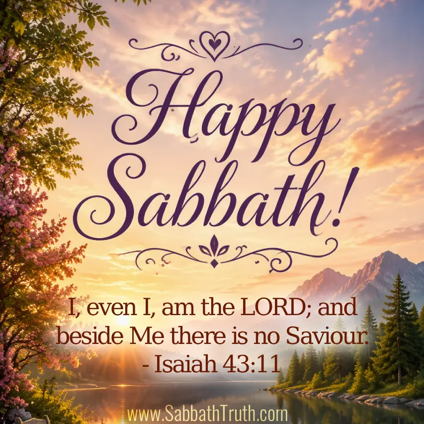 I, even I, am the LORD; and beside me there is no saviour. Isaiah 43:11
