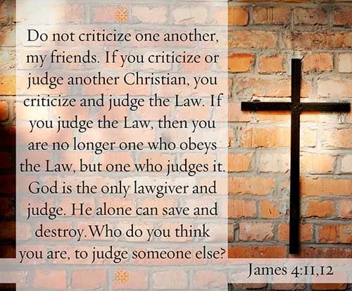 James 4:11-12