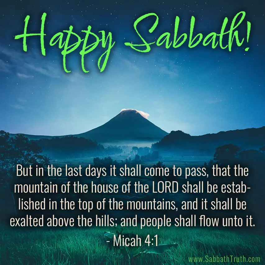 But in the last days it shall come to pass, that the mountain of the house of the LORD shall be established in the top of the mountains, and it shall be exalted above the hills; and people shall flow unto it. Micah 4:1