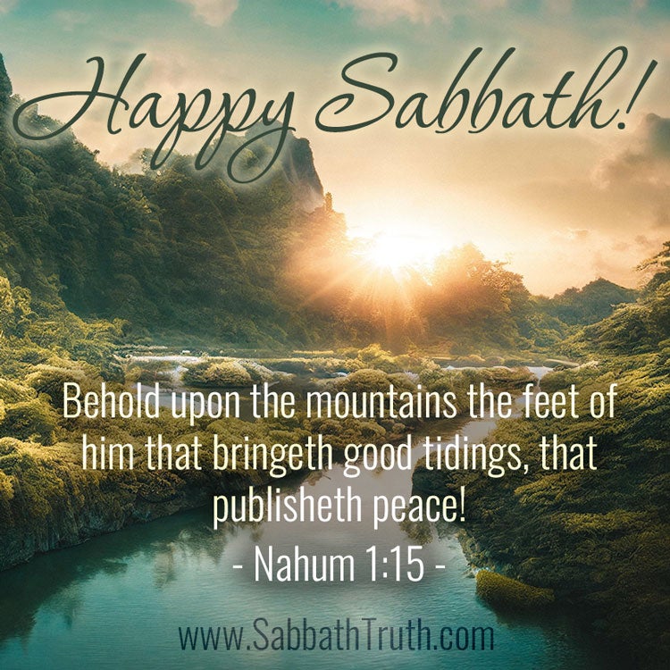 Behold upon the mountains the feet of him that bringeth good tidings, that publisheth peace! O Judah, keep thy solemn feasts, perform thy vows: for the wicked shall no more pass through thee; he is utterly cut off. 
Nahum 1:15