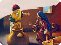 1. Was wird in der Bibel durch Gefäss und Öl symbolisch dargestellt?