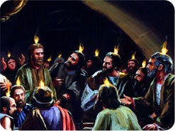 8. What happened when the disciples received the outpouring of the Holy Spirit?