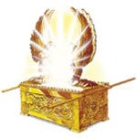 Nådastolen representerar Guds tron i himlen, som även där är placerad mellan två änglar.