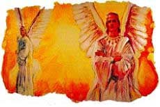 路锡甫是上帝所造的天使，他完美无瑕，智慧全备，站立在上帝宝座的旁边。